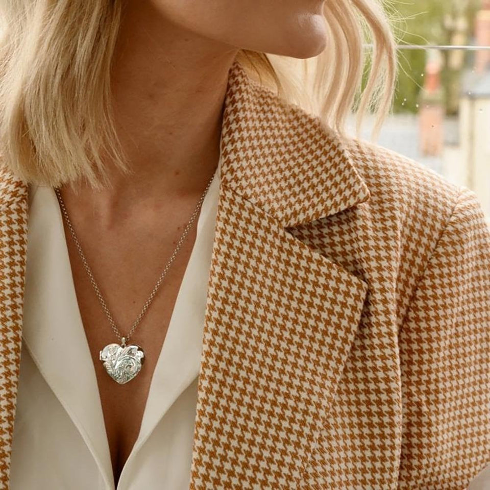 Hot Diamonds Memories Engraved Heart Locket Necklace