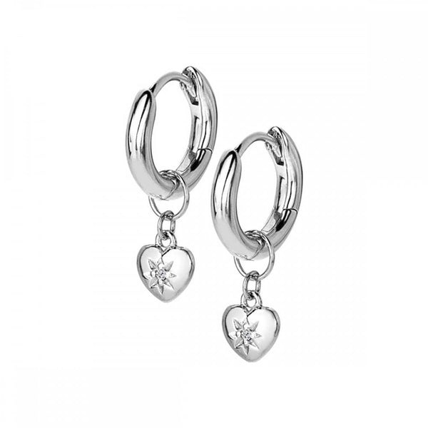 Hot Diamonds Most Loved Drop Heart Hoop Earrings