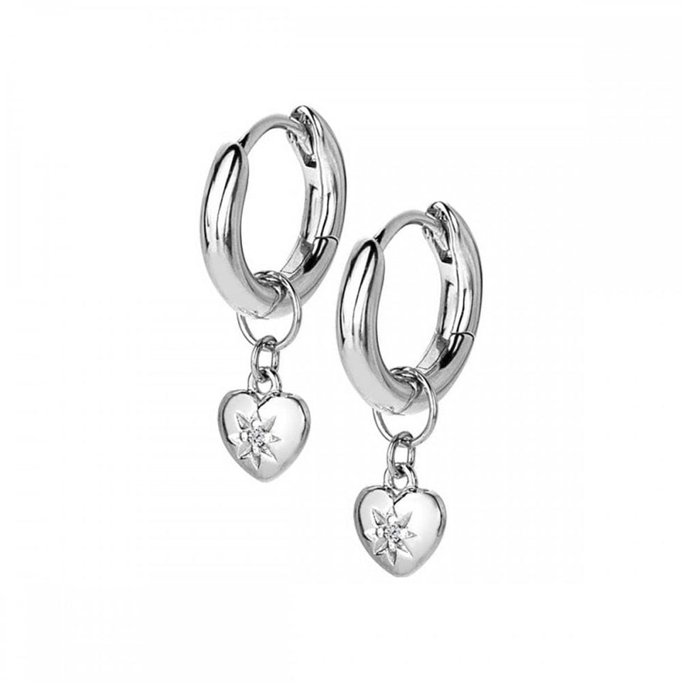 Hot Diamonds Most Loved Drop Heart Hoop Earrings