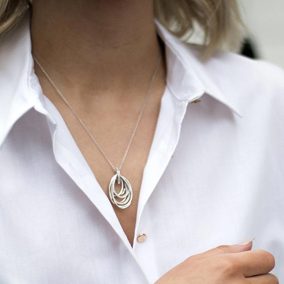 Hot Diamonds Most Loved Interlocked Necklace