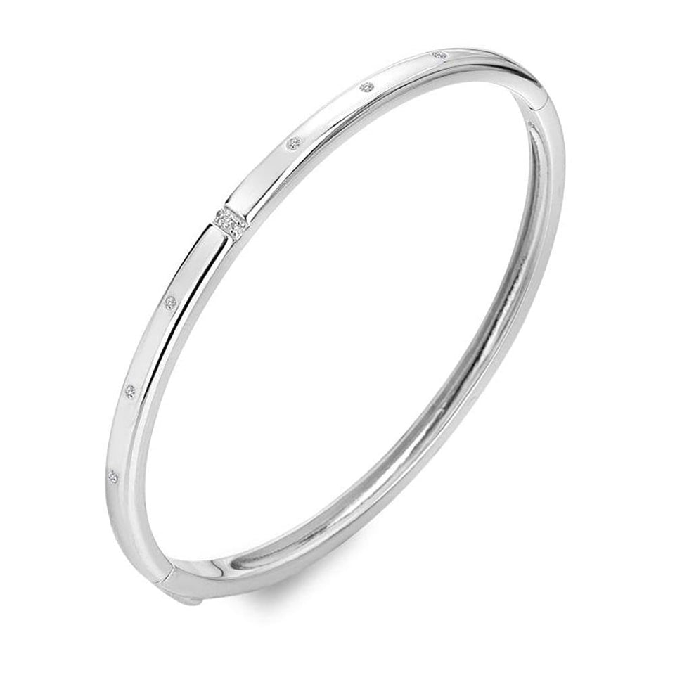 Hot Diamonds Much Loved Stone Set Topaz Slim Bangle