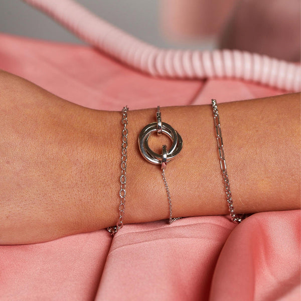 Hot Diamonds Multi Link Sterling Silver Bracelet