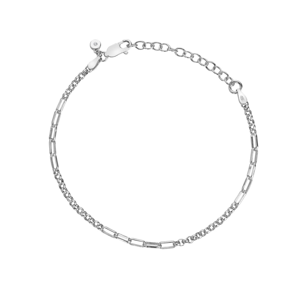 Hot Diamonds Multi Link Sterling Silver Bracelet