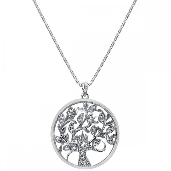 Hot Diamonds Nurture Topaz Tree Circle Necklace