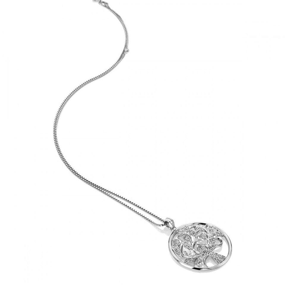 Hot Diamonds Nurture Topaz Tree Circle Necklace