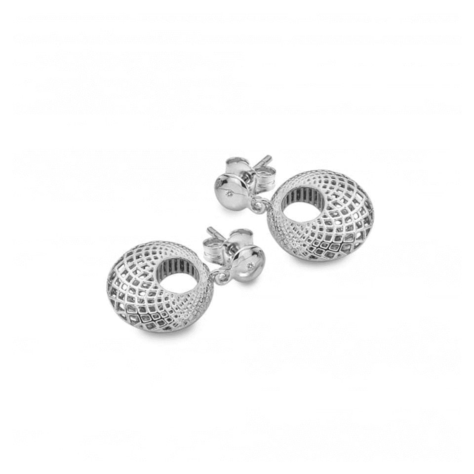 Hot Diamonds Quest Filigree Circle Drop Earrings