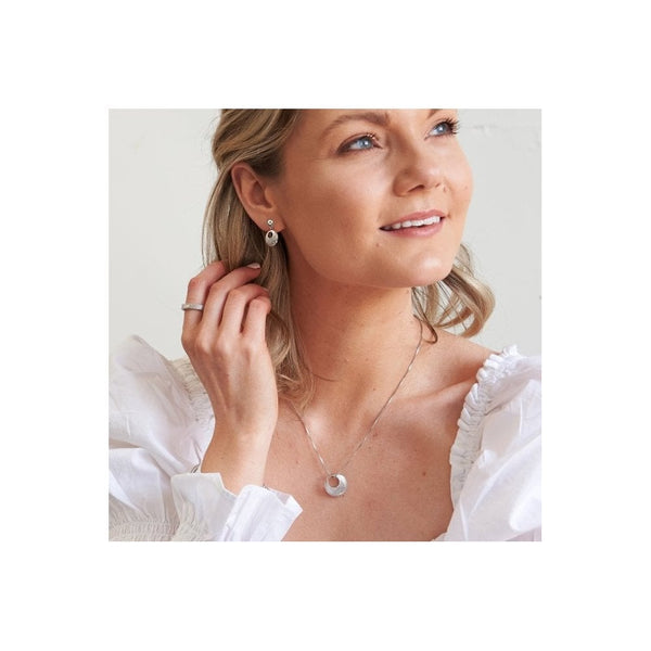 Hot Diamonds Quest Filigree Circle Drop Earrings