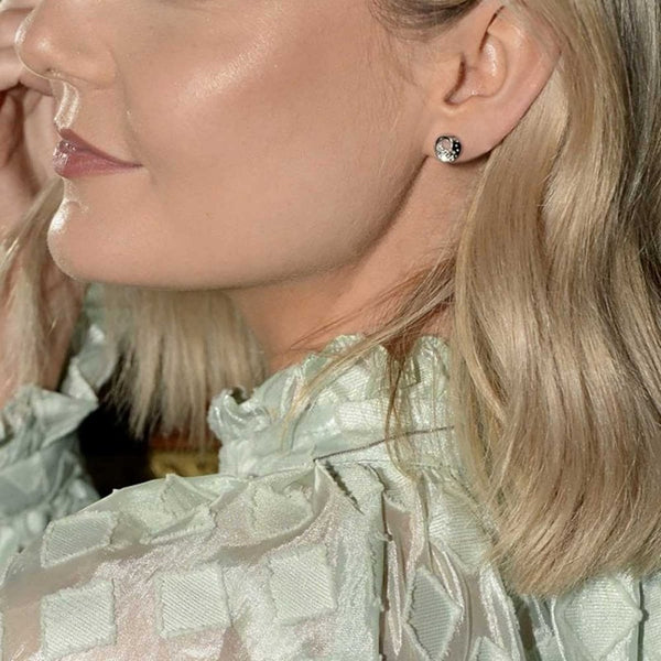 Hot Diamonds Quest Open Circle Multi Stone Set Stud Earrings