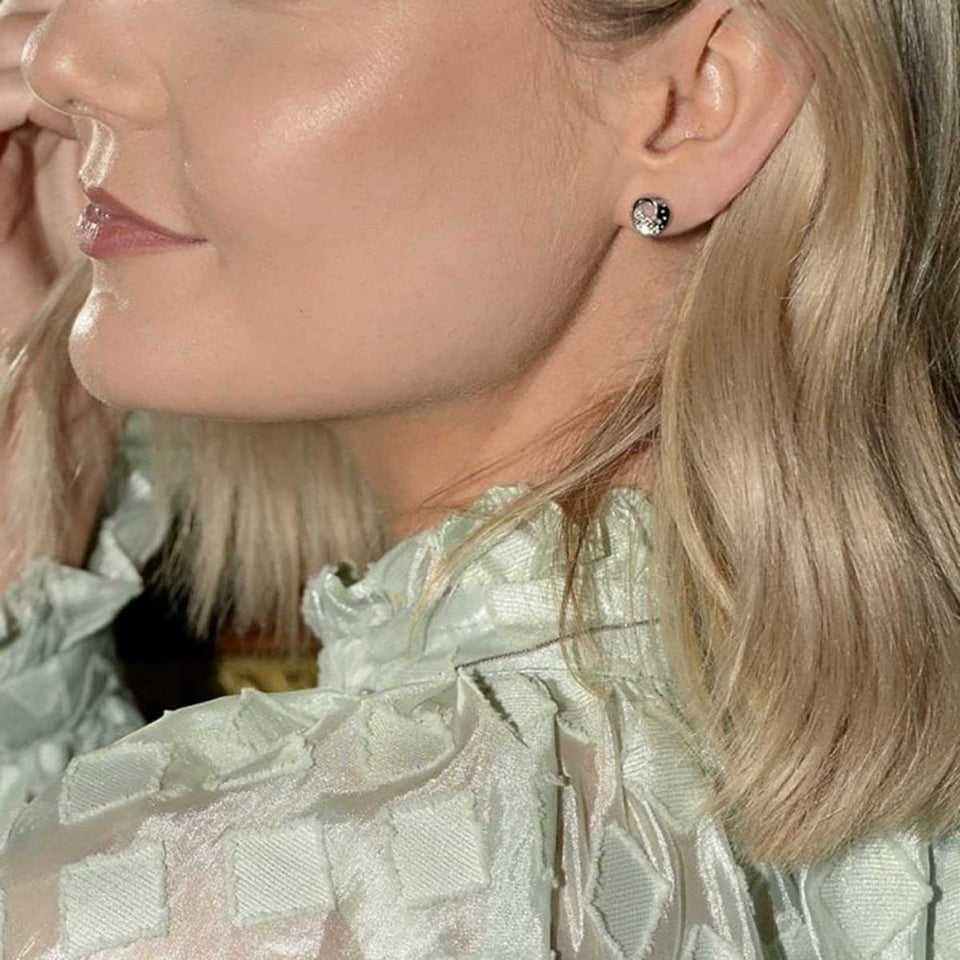 Hot Diamonds Quest Open Circle Multi Stone Set Stud Earrings