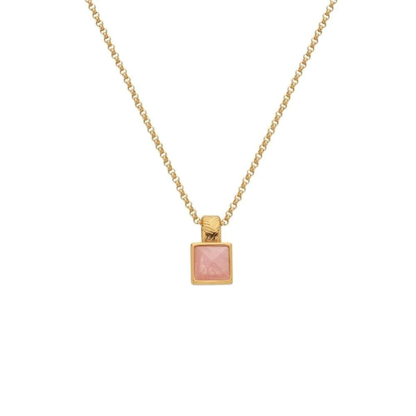 Hot Diamonds Restore Gold Plated Pink Stone Necklace