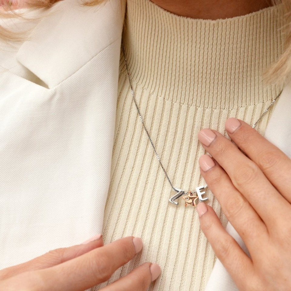 Hot Diamonds Storyteller Rose Plated Star Icon Pendant Charm
