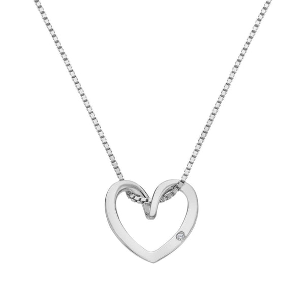 Hot Diamonds Summer Hearts Curved Stone Set Necklace