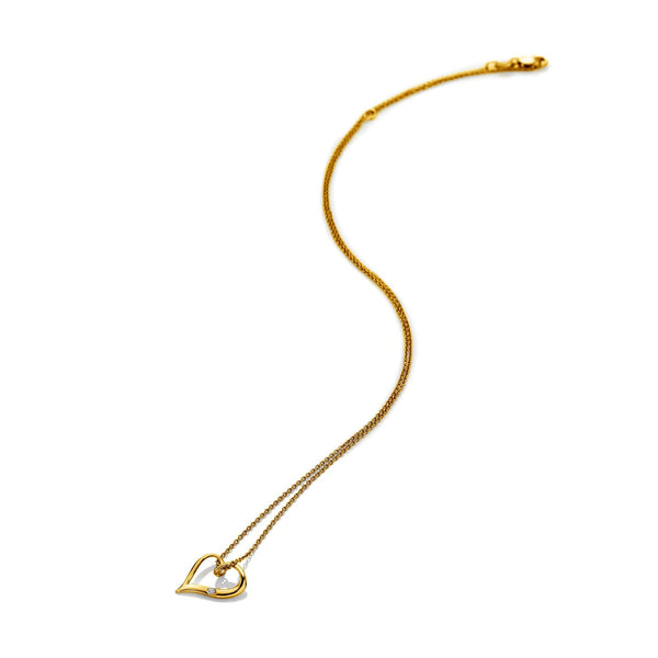 Hot Diamonds Summer Hearts Gold Plated Stone Set Necklace