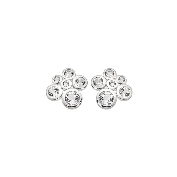 Hot Diamonds Tender Clustered Topaz Stud Earrings