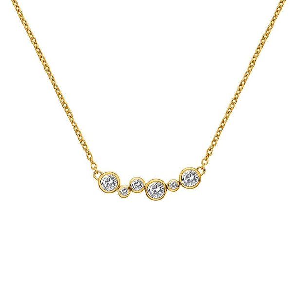 Hot Diamonds Tender Gold Plated Topaz Necklace
