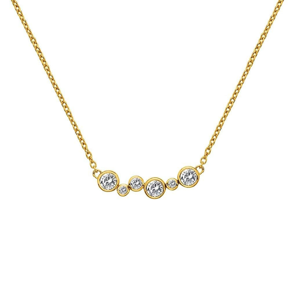 Hot Diamonds Tender Gold Plated Topaz Necklace