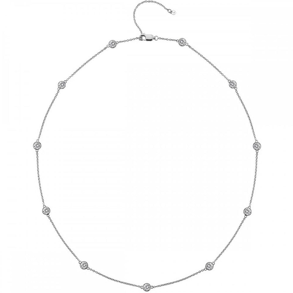 Hot Diamonds Tender Multi Stone Intermittent Topaz Necklace -45cm