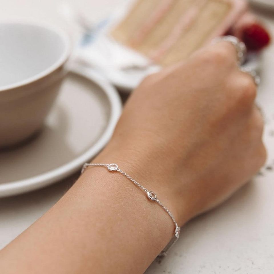 Hot Diamonds Tender Multi Stone Topaz Bracelet