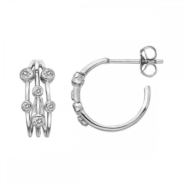 Hot Diamonds Tender Statement Stacked Hoop Earrings