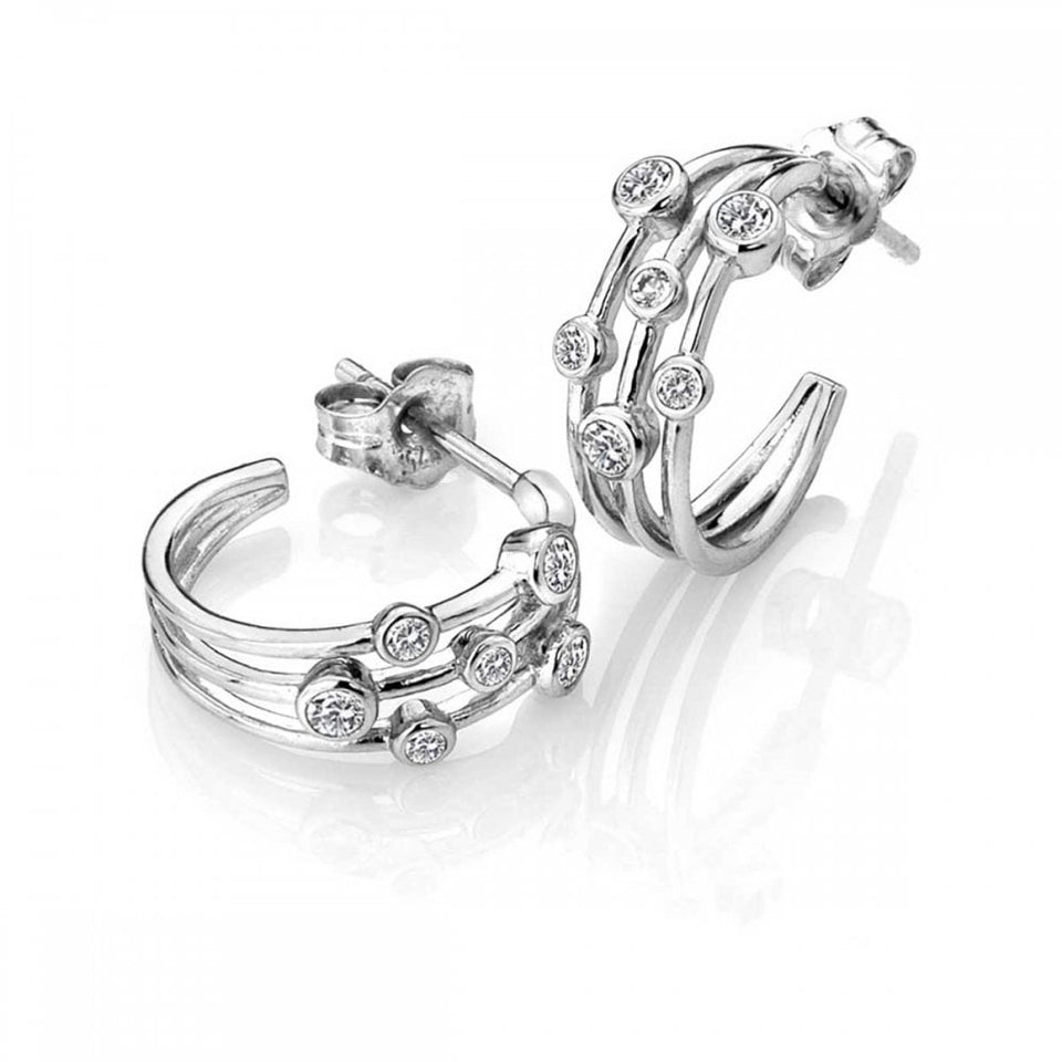 Hot Diamonds Tender Statement Stacked Hoop Earrings