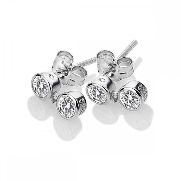 Hot Diamonds Tender Topaz Double Stone Drop Earrings
