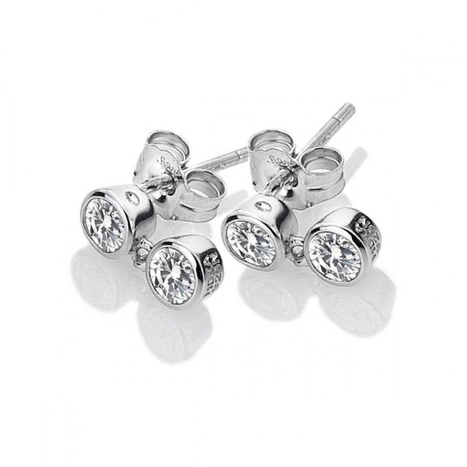 Hot Diamonds Tender Topaz Double Stone Drop Earrings