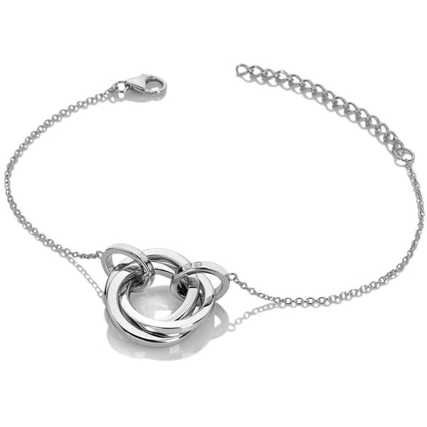 Hot Diamonds Trio Interlocked Circles Bracelet