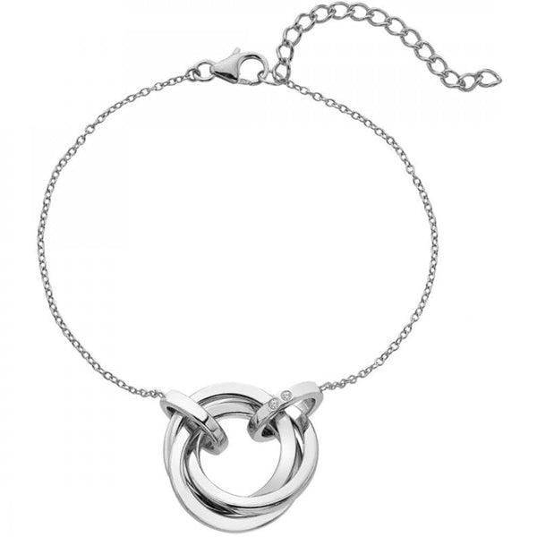 Hot Diamonds Trio Interlocked Circles Bracelet