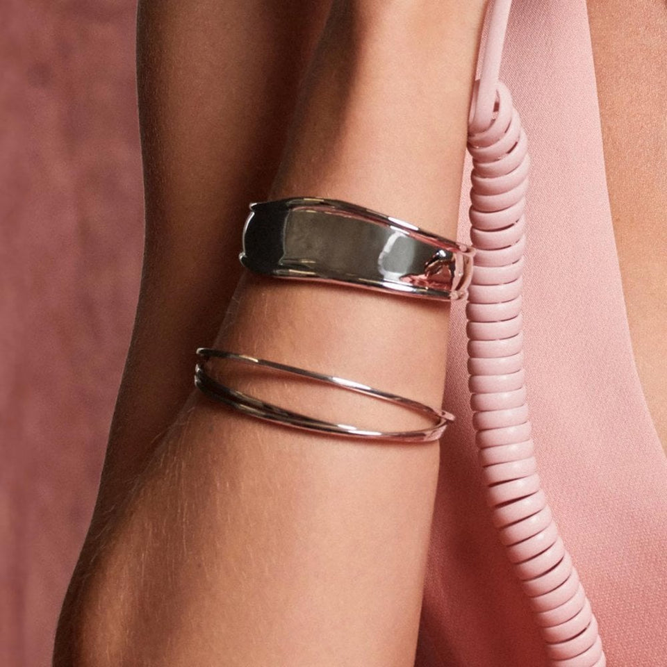Hot Diamonds Trio Multi Stacked Interlocking Bangle