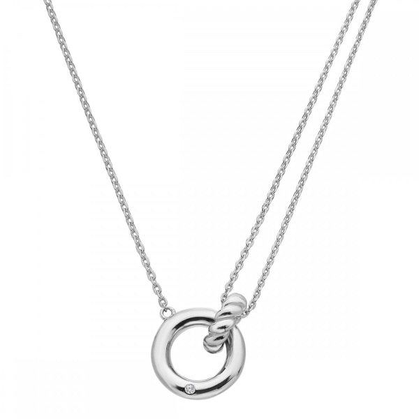 Hot Diamonds Willow Interlocked Rope Necklace