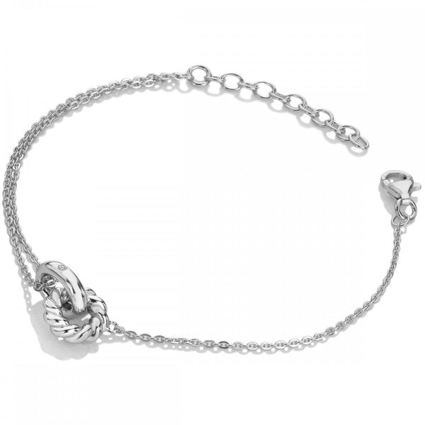 Hot Diamonds Willow Interlocking Rope Bracelet
