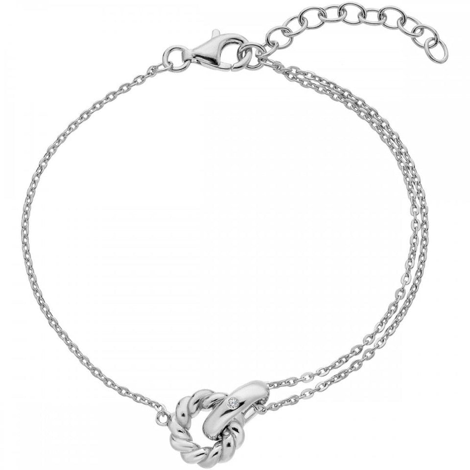 Hot Diamonds Willow Interlocking Rope Bracelet