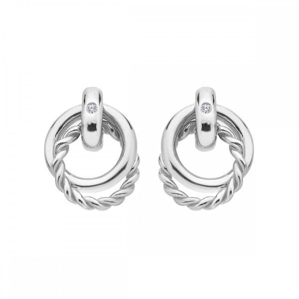 Hot Diamonds Willow Interlocking Rope Drop Earrings