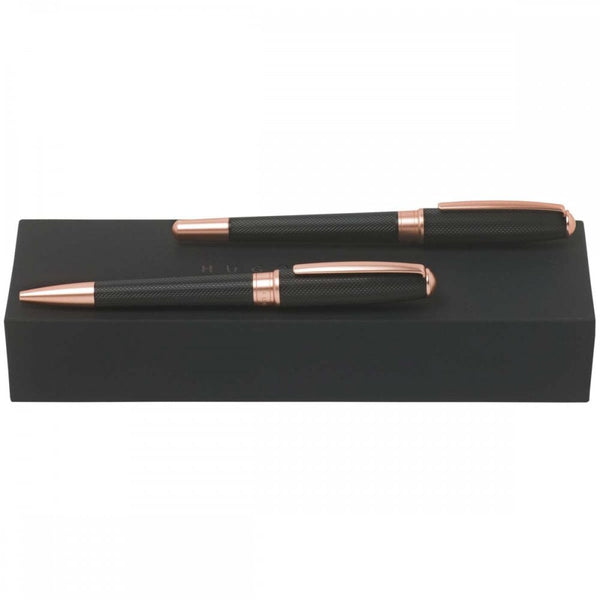 Hugo Boss Essential Ballpoint + Rollerball Pen Set