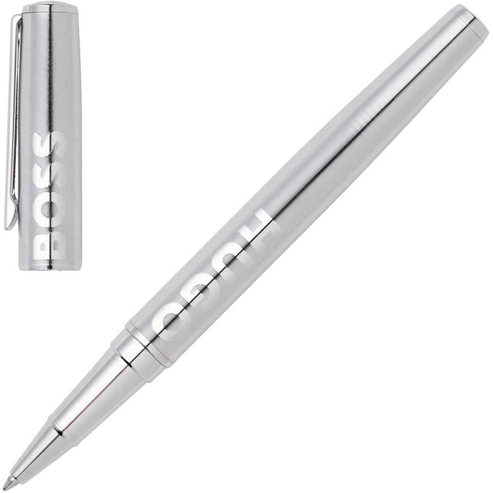 Hugo Boss Silver Chrome Rollerball Pen