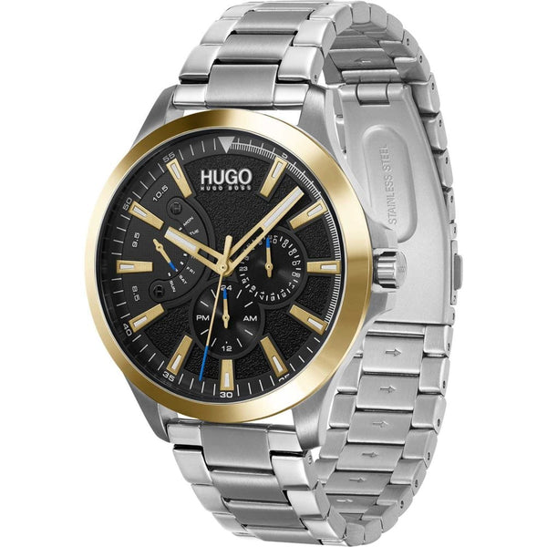 Francis & Gaye Men's #Leap Two-Tone Black Dial 45mm Watch