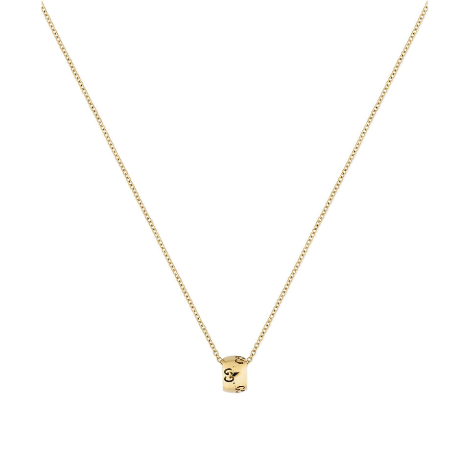 Gucci Icon 18ct Yellow Gold Hoop Necklace