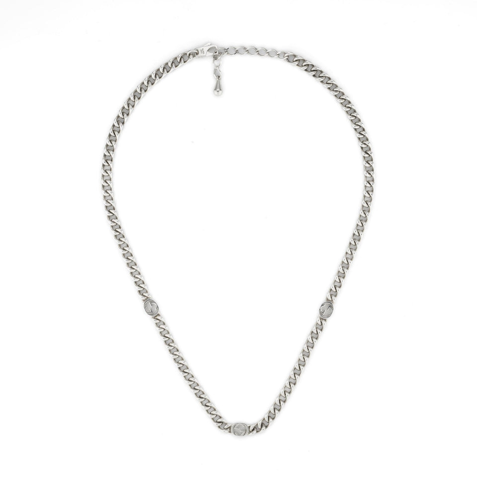 Gucci Interlocking G Sterling Silver Chain