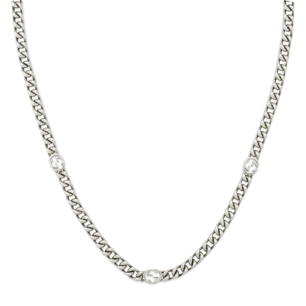 Gucci Interlocking G Sterling Silver Chain