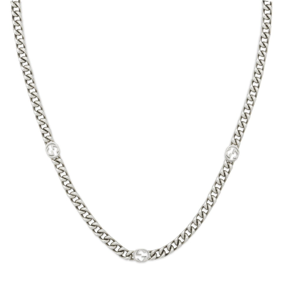 Gucci Interlocking G Sterling Silver Chain