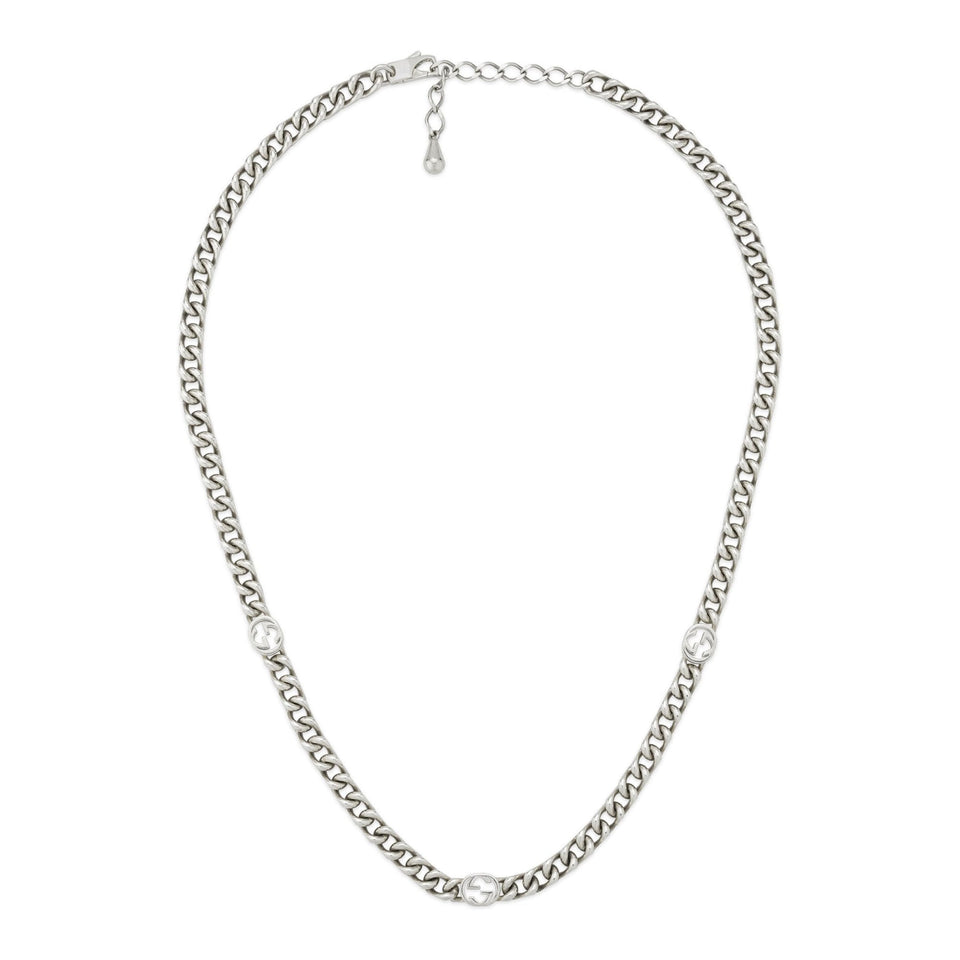 Gucci Interlocking G Sterling Silver Chain
