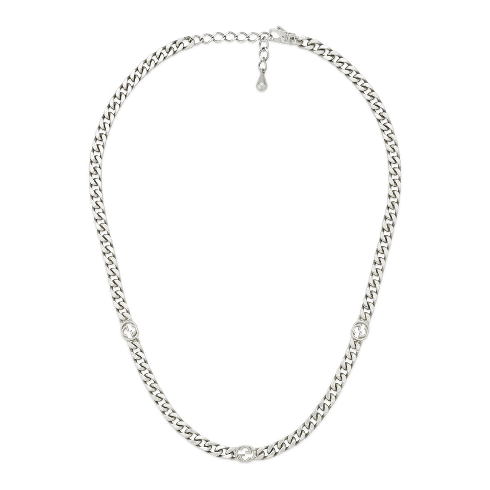 Gucci Interlocking G Sterling Silver Chain