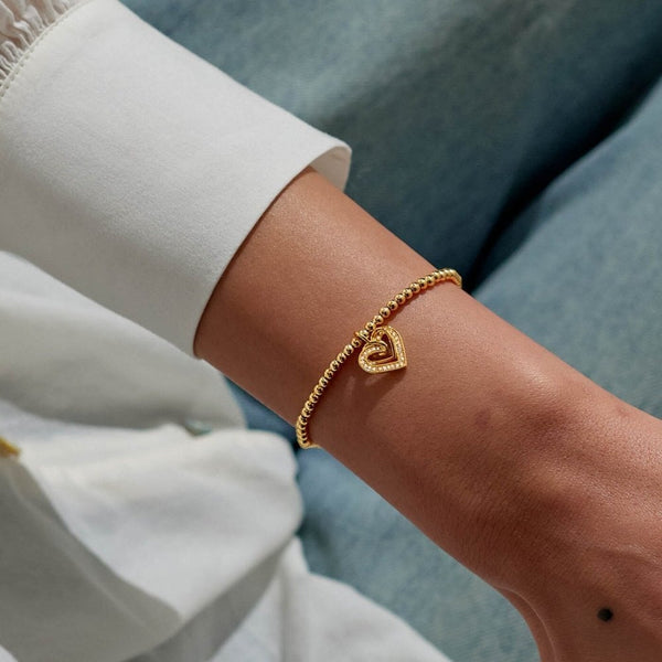 Joma Jewellery A Litle 'Forever Thankful You're My Friend' Bracelet in Gold Plating
