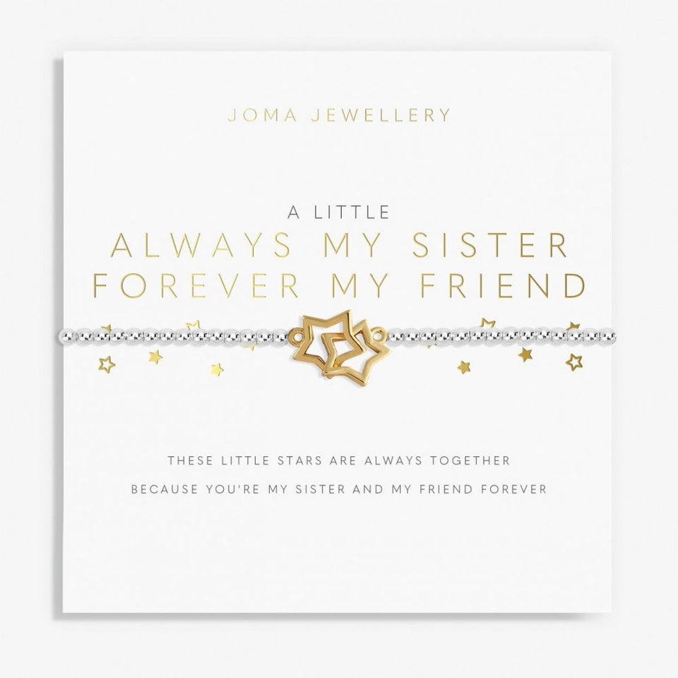 Joma Jewellery A Little 'Always My Sister, Forever My Friend' Bracelet