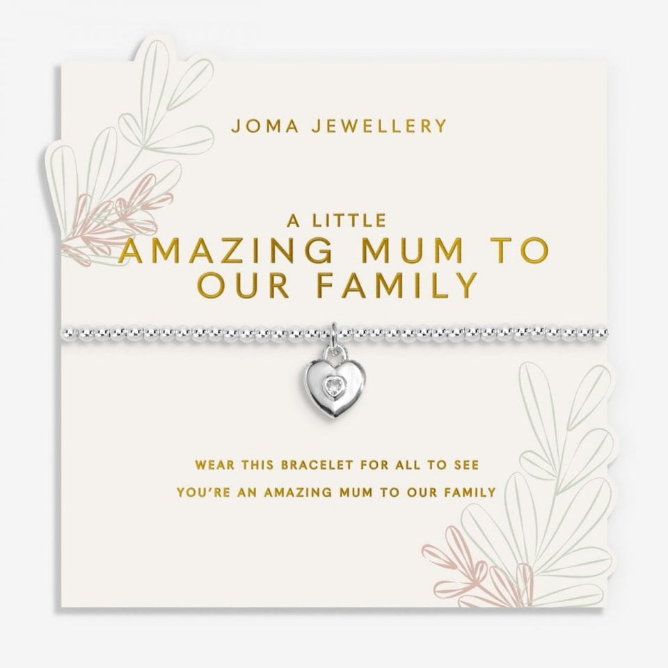 Joma Jewellery A Little 'Amazing Mum To Our Family' Bracelet