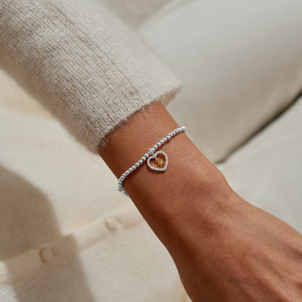 Joma Jewellery A Little 'Best News Ever' Bracelet in Silver & Gold Plating