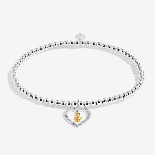 Joma Jewellery A Little 'Best News Ever' Bracelet in Silver & Gold Plating
