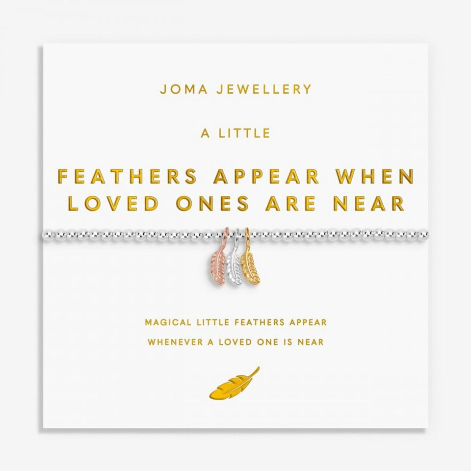 Joma Jewellery A Little Charmed Moments 'Feathers Appear When Loved Ones Are Near' Bracelet
