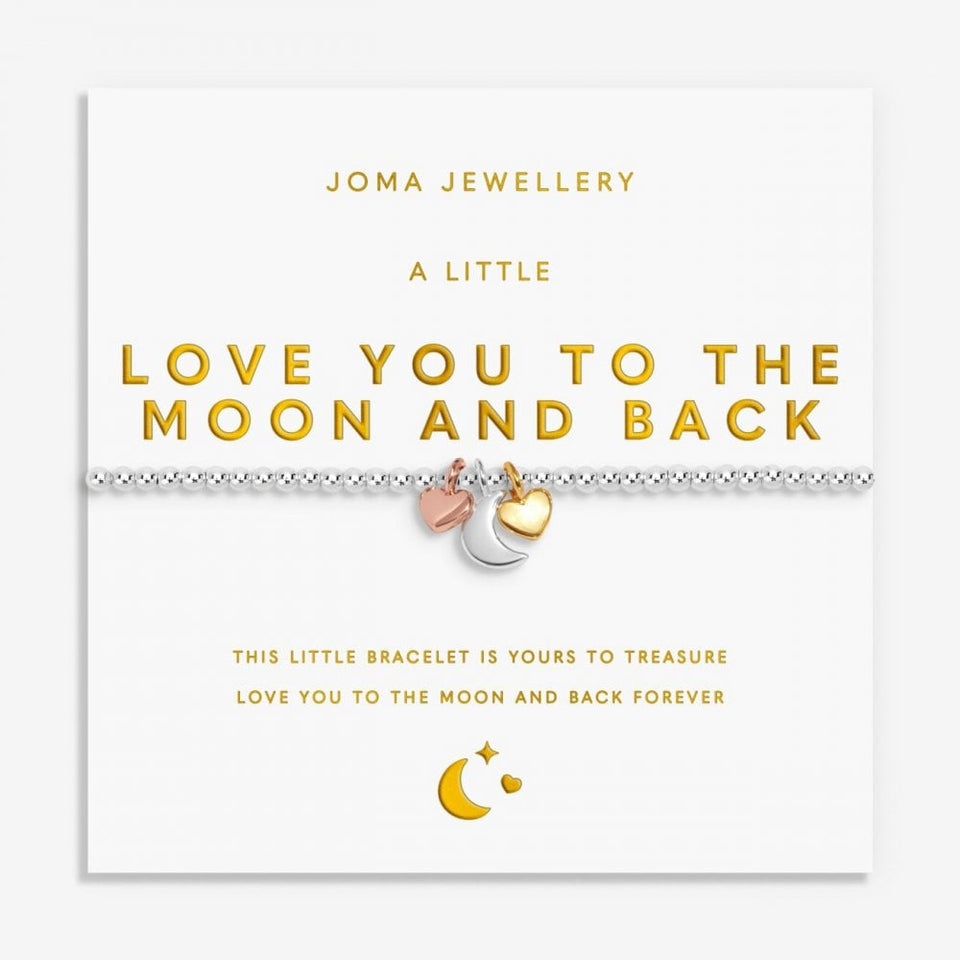 Joma Jewellery A Little Charmed Moments 'Love You To The Moon And Back' Bracelet