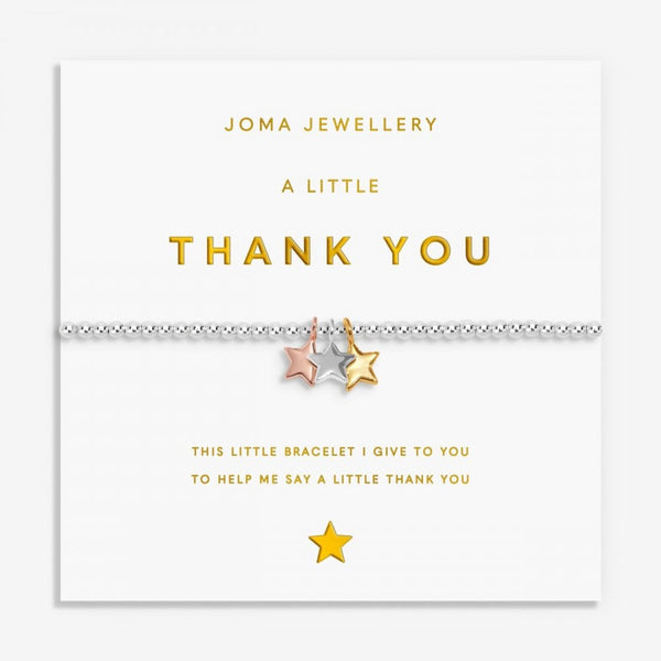 Joma Jewellery A Little Charmed Moments 'Thank You' Bracelet